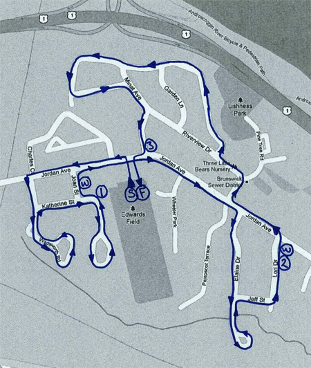Fight Hard 5K Course Map