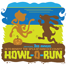 Third Annual Jim Nobil Howl-O-Run 5 Run/Walk to Benefit the  SPCA  of Hancock County